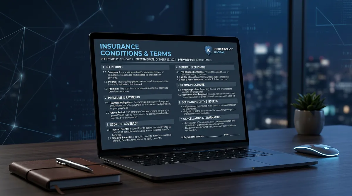 Условия страхования